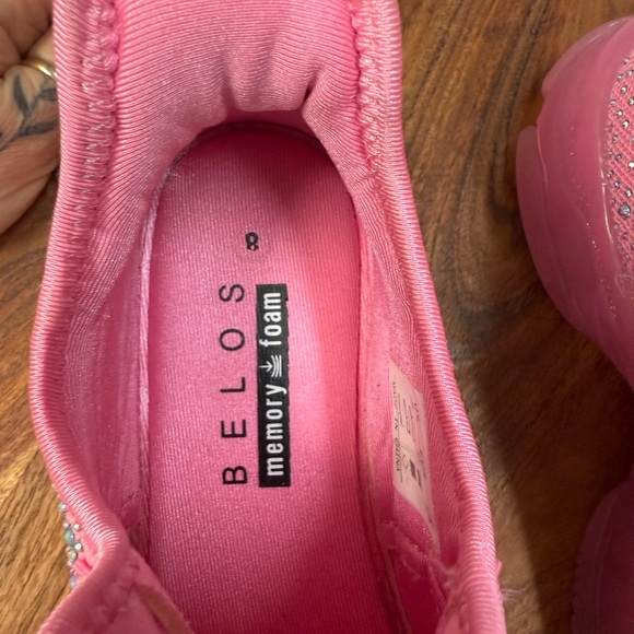 Sparkly Pink Sneakers‎ by Belos  Size 8 Memoryfoam - Picture 3 of 8